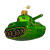 ФУ4-2218 Ёлочная игрушка 6,5см, декор "Танк", стекло, в подарочной упаковке ФУ4-2218 Ёлочная игрушка 6,5см, декор "Танк", стекло, в подарочной упаковке