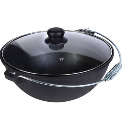 31164 Казан чугун  8,0 л , стек./крышка, ручка MB