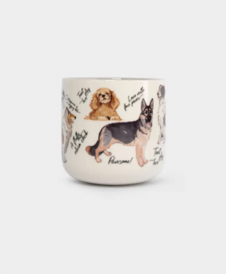 ANLAF-ELN-070725-2 Кружка 400 мл, фарфор N, бело-серая, Собаки, Pets
