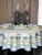 Скатерть с пропиткой "Антипятно" 150см, круглая, декор "Delight blue" Скатерть с пропиткой "Антипятно" 150см, круглая, декор "Delight blue"