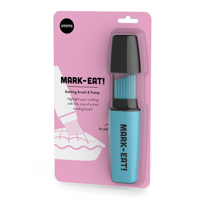 OT858 Кисточка для выпечки Mark-Eat голубая силиконовая