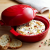 348417 Форма керамическая 19,5х17,5х4,5 см для выпечки и запекания с крышкой, Emile Henry, цвет гранат 348417 Форма керамическая 19,5х17,5х4,5 см для выпечки и запекания с крышкой, Emile Henry, цвет гранат