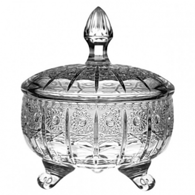 990/56222/1/57030/210-109 Доза хрустальная 21 см на ножках, Crystal BOHEMIA, серия 500PK 