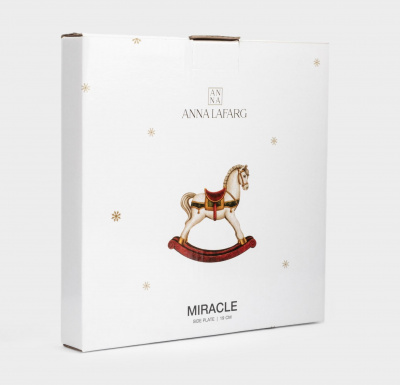 ANLAF-FNG2301-7 Тарелка закусочная 19см, Anna Lafarg, декор Лошадка, Miracle