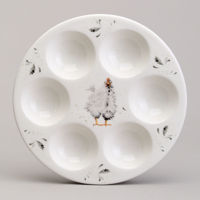 358-2292 Блюдо на 6 яиц LEFARD "FUNNY HENS" 18*18*2,5см