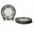 11-9911 Набор 6 десертных тарелок 18,5см, Claytan, серия DIANA ROSE JADE GREEN