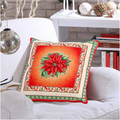 Подушка декоративная НОВОГОДНЯЯ 45*45см ДЕКОРЕЙШЕН Red