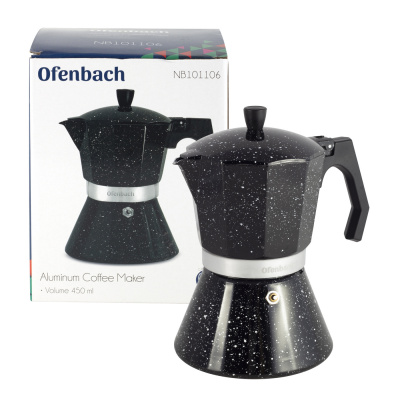 101106 Гейзерная кофеварка 450мл, Ofenbach, индукция