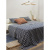 TK23-BS0012 Плед-покрывало из хлопка 180*25см, Tkano, Polka dots, из коллекции Essential, темно-синего цвета