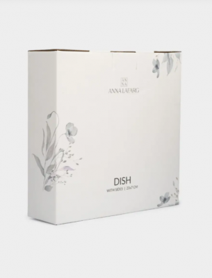 ANLAF-SHMEI-230525-3 Салатник 23*7см, фарфор N, Полевые цветы, Flower melody, молочный цвет