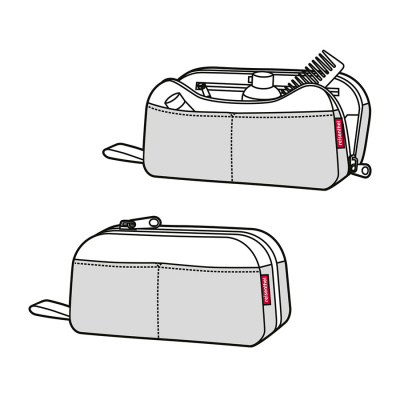 UW7050 Косметичка Travelcase canvas grey