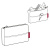 Косметичка Pocketcase red Косметичка Pocketcase red